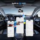 Dash Cam Front Rear and Inside: 3 Channel 4K Dash Camera with 5GHz WiFi IR Night Vision - WDR Car Camera with Free 64GB Card - APP Control Dashcam with 24H Parking Mode G-Sensor Loop Recording(X7)