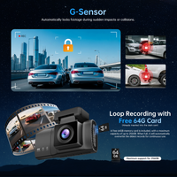 Dash Cam Front Rear and Inside: 3 Channel 4K Dash Camera with 5GHz WiFi IR Night Vision - WDR Car Camera with Free 64GB Card - APP Control Dashcam with 24H Parking Mode G-Sensor Loop Recording(X7)
