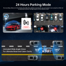 Dash Cam Front Rear and Inside: 3 Channel 4K Dash Camera with 5GHz WiFi IR Night Vision - WDR Car Camera with Free 64GB Card - APP Control Dashcam with 24H Parking Mode G-Sensor Loop Recording(X7)